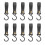 10Pcs Multifunctional S Shaped Hooks with PU Leather-Black 1