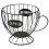 Space Saving Coffee Storage Rack Versatile Coffee Storage-Black 1