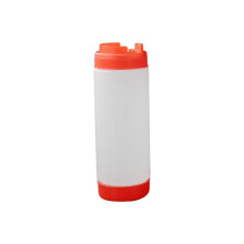 Distributeur de condiments à double buse, bouteille-Rouge 20oz