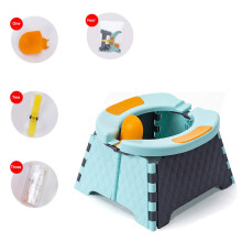 Toilette portatile pieghevole per auto, realizzata con materiali di alta qualità e dal design facile da trasportare, sicura e stabile per uso