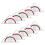10Pcs Set Square Built-in 180 Degrees Protractor Angle-D 1