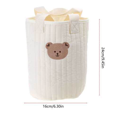 Baby Diaper Caddys Bear Storage Basket with Handle Diaper 1