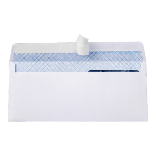 White Envelopes Featuring Double Transparent Panels and-100