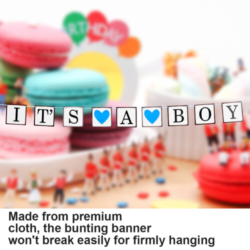 Διαχρονικές διακοσμήσεις για baby shower, γοητευτικό πανό με την επιγραφή «It's A Boy», 2