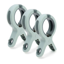 3 Pcs Plastic Thickened Clothespin Clips Clothes Airing-Green