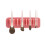 Wall-Mounted Makeup Brush Organizer Drying Rack Hanging-pink 1