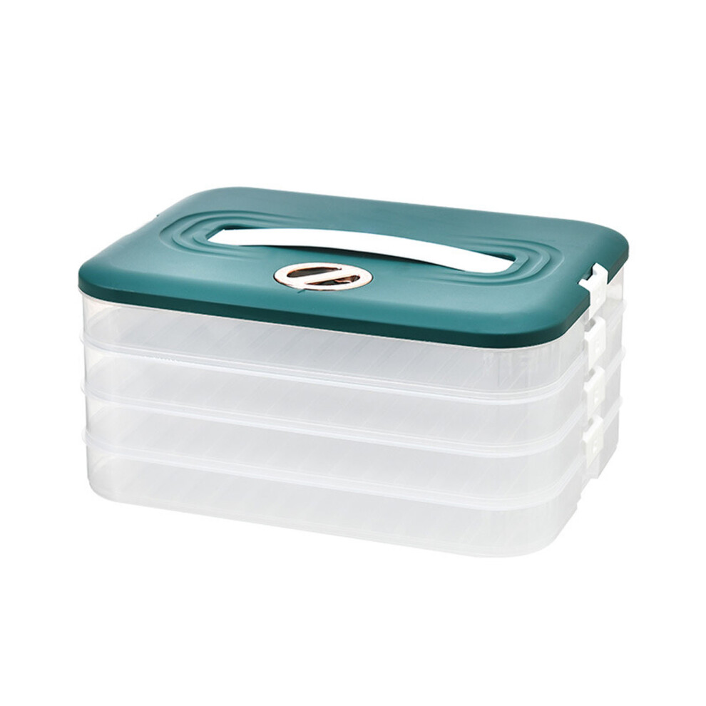 Multilayer Food Storage Container With Lid Time-Blue 4-Tier 7704000270595