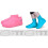 1Pair Reusable Waterproof Rain Shoe Covers Silicone-Black S2 2