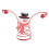 Christmas Wine Bottle Glass-   Snowman 1