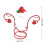Christmas Wine Bottle Glass-   Snowman 4