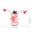 Christmas Wine Bottle Glass-   Snowman 2