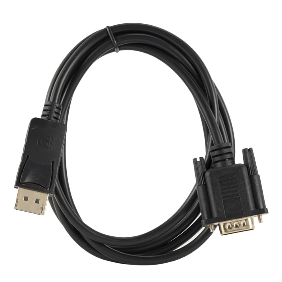 1.8M Displayport To Vga Cable Plated Connector For Monitors And Projectors Extended Desktop Gold 9323874256436