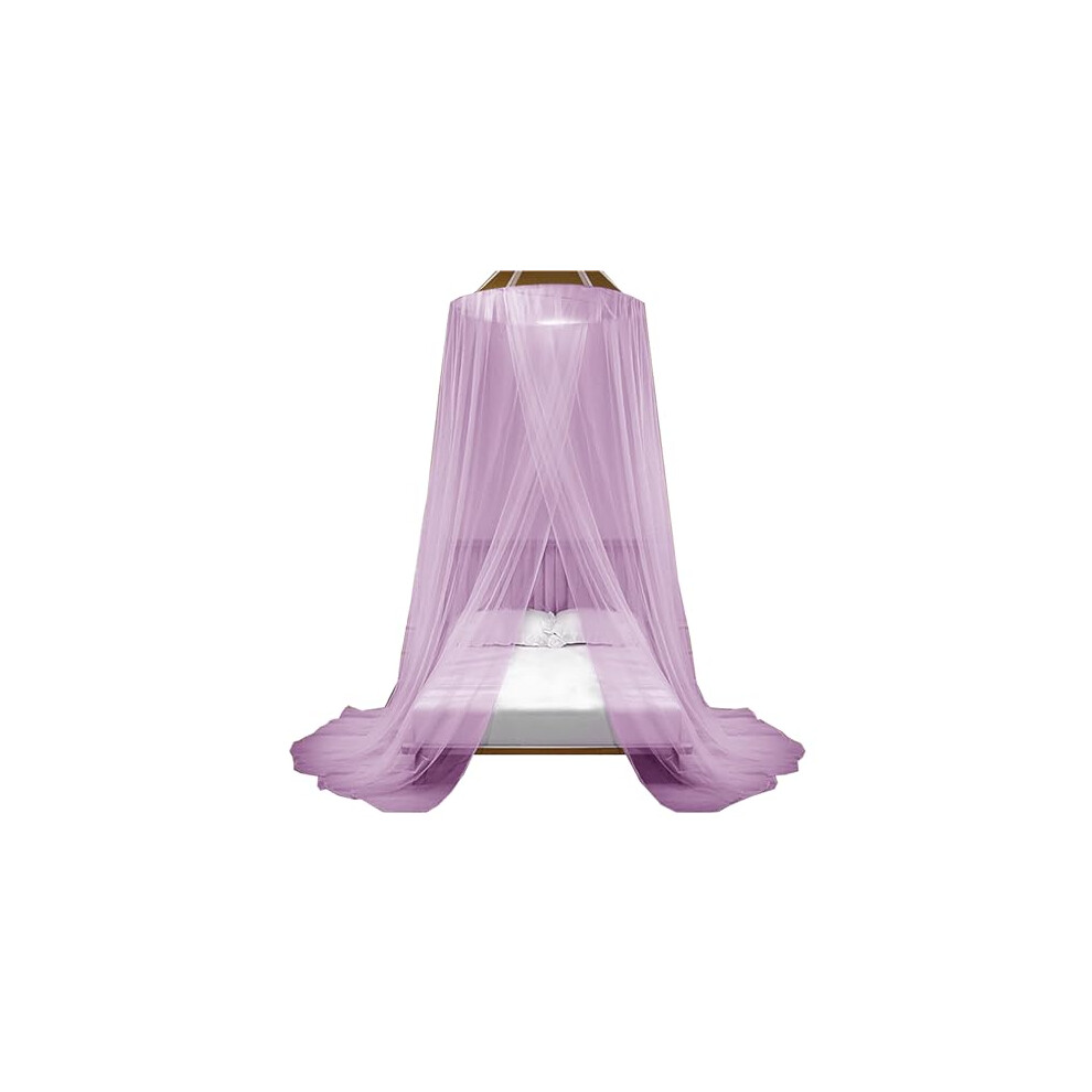 Fabric Bed Drapes Mesh Protection Canopy Shielding Netting King Size Twin Size Bed Tents Mosquito Net Princess Indoor Curtains Purple