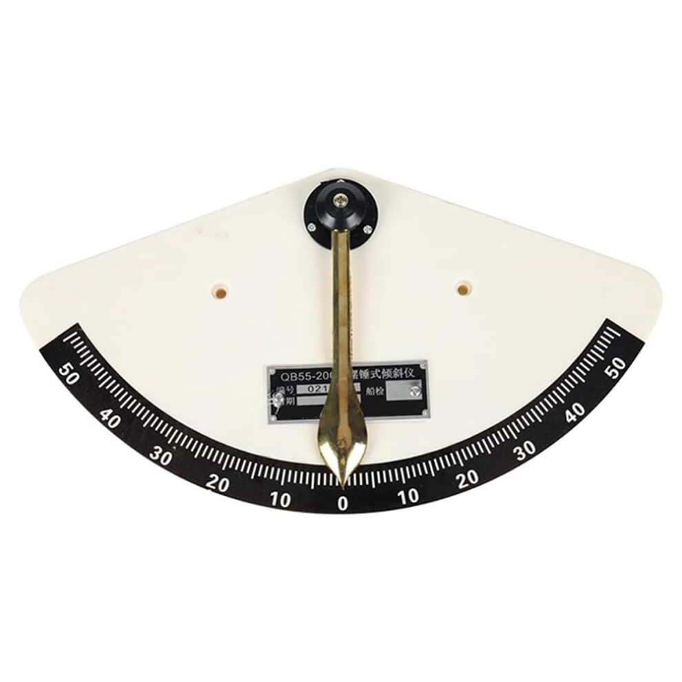 Inclinometer 55Degree Swing Pendulum Tilt, Inclinometer With Accurate Scales For Lifeboats, Marine Instrument 9339159518694