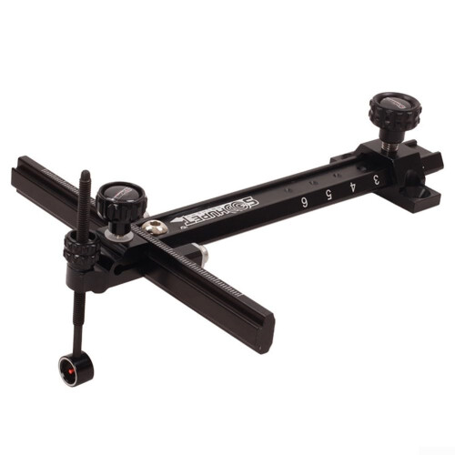 Metal Aiming Sight Set For Competitive Archery, Black Finish, Sleek Practical Design, Archery Target Sight
