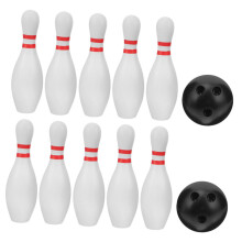 12pcs Lightweight Bowling Set For Indoor Outdoor Play Carnival Game Hand Eye Coordination Safe Accessory For Backyard Entertainment