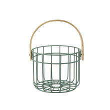 Rustic Wire Egg Basket Vegetable Fruit Serving Basket-Green S