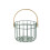 Rustic Wire Egg Basket Vegetable Fruit Serving Basket-Green S 1
