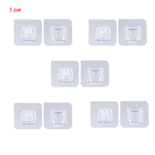 Double-sided Adhesive Wall Hooks Waterproof-Snap button 2