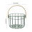 Rustic Wire Egg Basket Vegetable Fruit Serving Basket-Green S 6