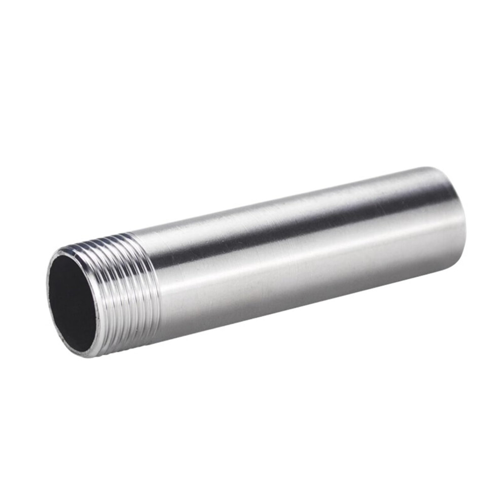 Length 100Mm To 1' Bsp Male Thread 304 Stainless Steel Nipple Pipe Fitting Connector For Plumbing Water Supply 9067246112134