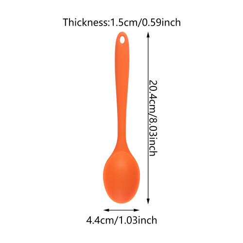 Cuillère à Dessert souple, ustensiles en Silicone,-Ensemble de 5 2