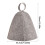 Wool Felt Sauna Hat Russian Banya Bath Showering Heads Hat-Gray 2