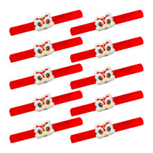 Lot de 10 bracelets élégants et réglables-Lion d'éveil blanc