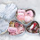 3 Pcs Heart Shaped Gift Box Marble Candy Packing for Case-White 3