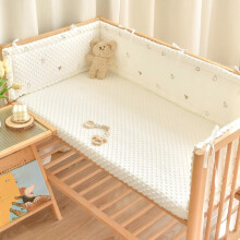 Breathable Cot Bumper 180Cm Cot Rail Cover Side Cushions Adjustable Baby Cot Padding