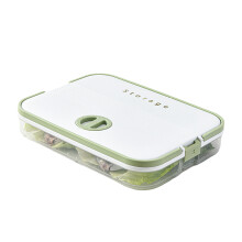 Stackable Clear Dumpling Organizers With Date-A layer of white
