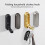 2pcs Space Saving Hanger Foldable Wall Hooks for Coats-Silver 7