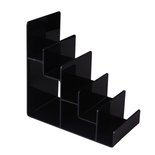 Étagère de rangement de portefeuille-5 couches noires