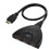 Χειροκίνητος διακόπτης HDMI 3 σε 1 έξοδο, ανάλυση 1080p με καλώδιο Pigtail για φορητό 1