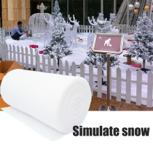 Kunstmatige sneeuwdeken voor kerstdecoratie, dikke, zachte, vlamvertragende stof van kunstkatoen met een gemakkelijk te knippen ontwerp, ideaal voor