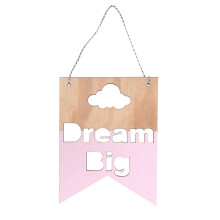 Houten wolkornament, wanddecoratie voor kinderkamer, slaapkamer, woonkamer, niet-giftig, milieuvriendelijk, gladde rand, Scandinavisch design,