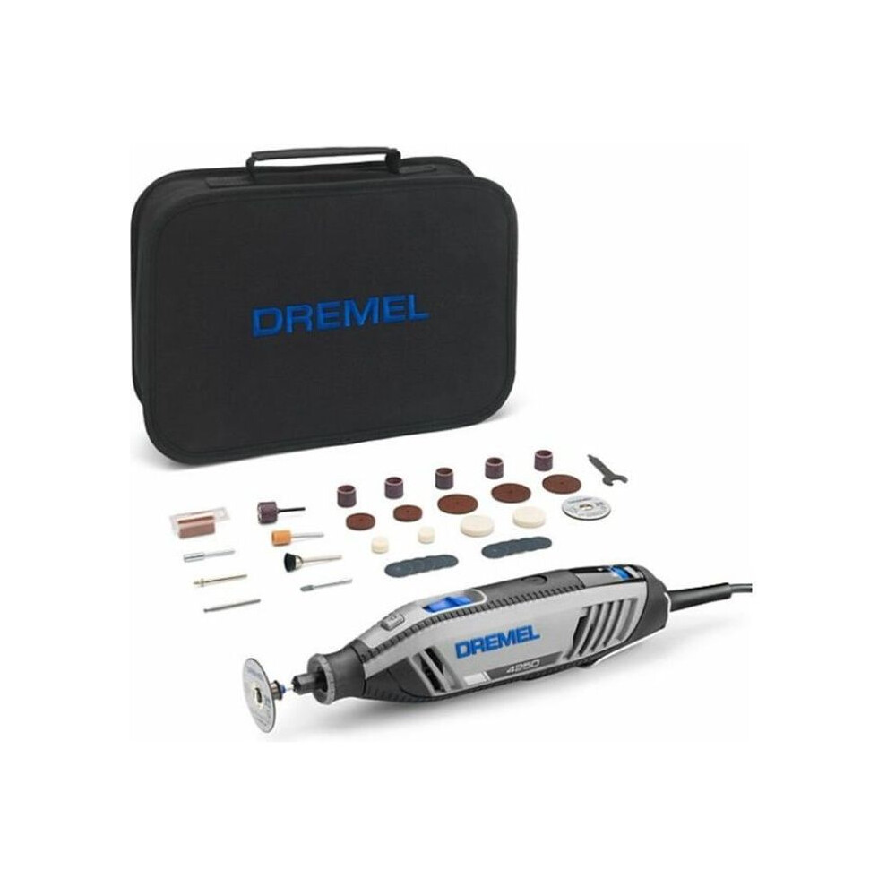 Dremel Multifunctional Rotary Tool - Corded 4250/35 - 175W - 35 Accessories + Fabric Bag - F0134250ja 8710364082575