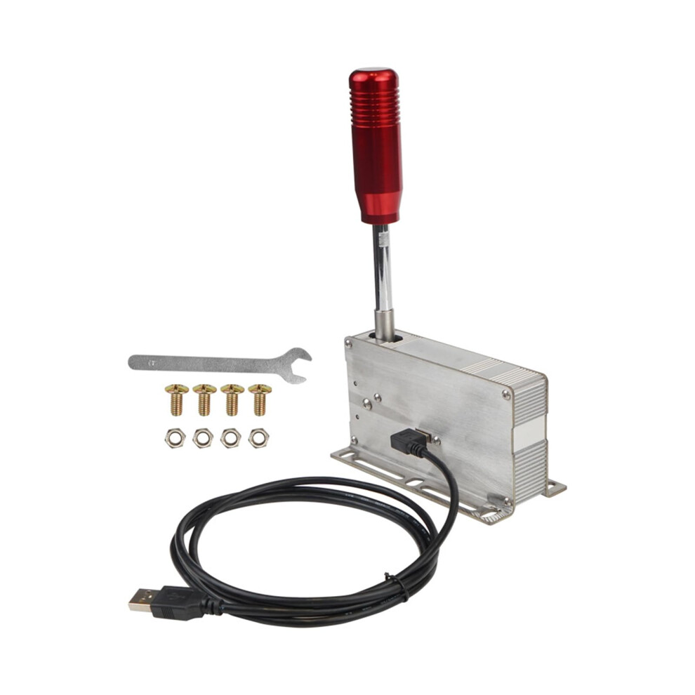 Realistic Racing Shifter Usb Plugandplay Sequential Controller Pc Compatible Ergonomic Handbrake Red 9105992540617