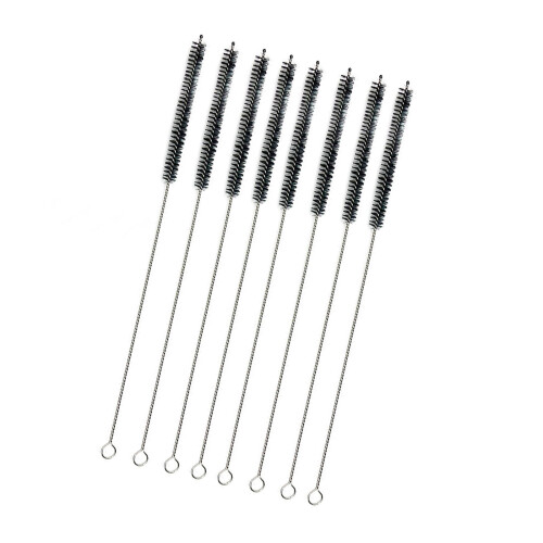 Flexible Stroh-Reinigungsbürsten. Strohbürste-Schwarzes 8er-Pack