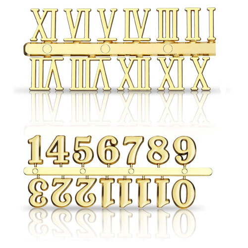 Unique Clock Making Accessories with Roman and Arabic-Set 2