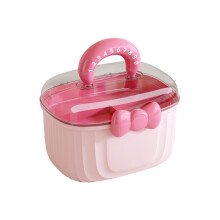 Doppellagiger Schmuck-Organizer für Damen und Mädchen,-S Rosa