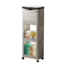 Stilvoller Mülleimer, Abfalleimer, Küchenmülleimer,-Grey D