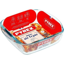 Air Fryer Tray - PYREX - 1450141 - Square - Made of borosilicate glass - 20 x 17 cm