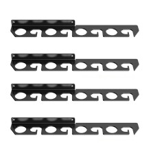 Stable Black Acrylic Fishing Rod Wall Bracket Space-two pairs