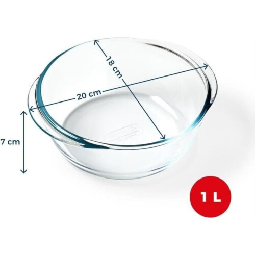 Pyrex Luftfritteuse-Behälter - PYREX - 1450140 - Rund - Aus Borosilikatglas - 20 cm 1