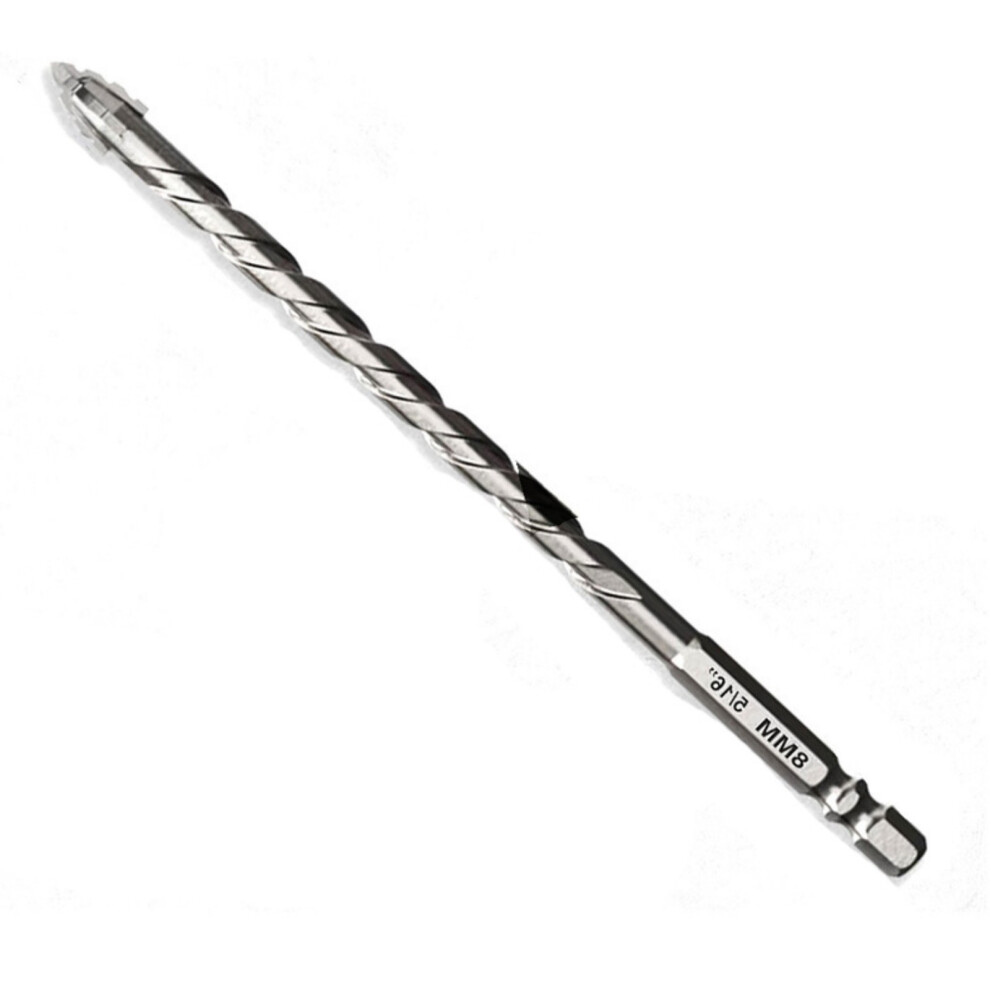 4/5/6/8/10/12Mm Eccentric Twist Drill Bit Four Edge Metal-8Mm 7754000667833