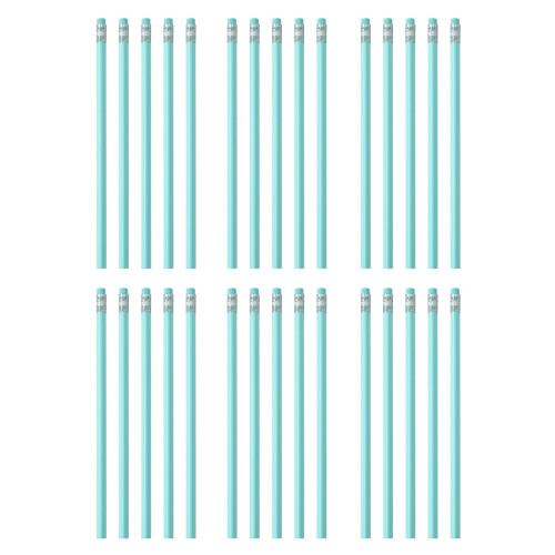 30 Pcs Drawing Pencils with Eraser Triangle Pencils-Gem Green