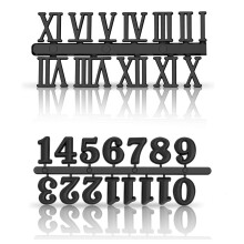 Craft Clock Numerals Kits Gold Silver Black Arabic Roman-Set 3