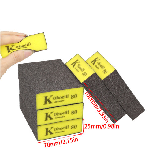 6Pcs Sanding Sponge Block Multiple Grit 60 to 320 Sanding Sponge 2