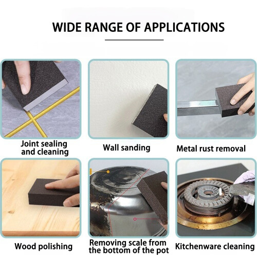 6Pcs Sanding Sponge Block Multiple Grit 60 to 320 Sanding Sponge 1